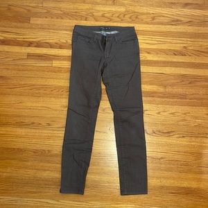 EUC Prana Kara Jeans, brown straight leg, slim jean